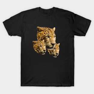 Three Leopard Heads T-Shirt